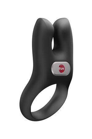 Черное эрекционное виброкольцо Nos